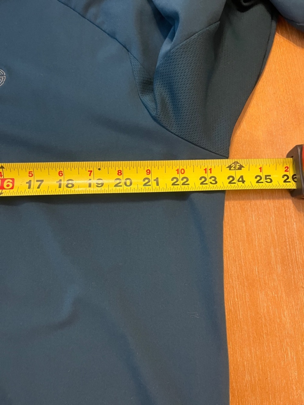 Adidas Golf Men's Large Blue(Teal) & Orange Quarter Zip Climacool Pullover - Picture 8 of 10